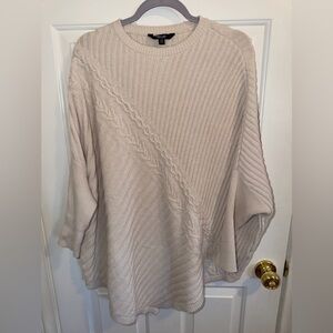 Simply Vera Vera Wang Beige Cable Knit Sweater